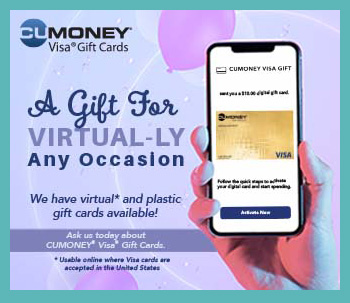 CU Money Visa Gift Card