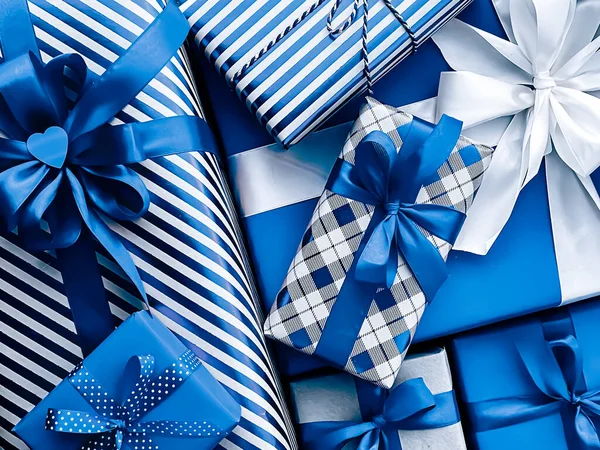Blue holiday gifts